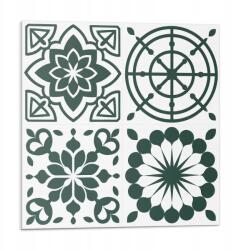 Wallfluent Dekoratív Vinil Fali Csempe Virágos és geometrikus Minták 9x30x30 (010310410010000282965)