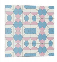 Wallfluent Fali csempe öntapadós Vinyl Absztrakt geometriai minta 9x30x30 (010310410010000282981)