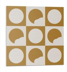 Wallfluent Vinil öntapadós csempe Absztrakt kerekek üregekkel 9 db 30x30 cm (010310410010000282980)