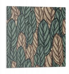 Wallfluent Vinil öntapadós csempe nyomott mintával levél háttérrel 9 db 30x30 cm (010310410010000276205)
