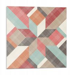 Wallfluent Fali Pvc csempe öntapadós geometria színes formákban 9x30x30 (010310410010000033546)