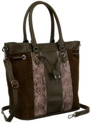 David Jones Öko-Bőr Női Válltáska -6885-5 KHAKI (5903051240676)
