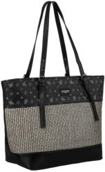  David Jones Öko Bőr Női Válltáska -6875-4 BLACK- Fekete (5903051240607)