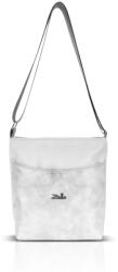 Zellia Női Oldaltáska Zlb103 Fehér-Ezüst - Glass - (72412879)