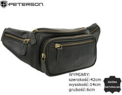  PETERSON FÉRFI BŐR ŐVTÁSKA PTN 2506-OLH-8519 Black (78750968)