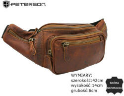  PETERSON FÉRFI BŐR ŐVTÁSKA PTN 2506-OLH-0199 Tan (18758085)
