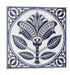 Wallfluent Falicsempe öntapadós Vinyl Virágmintás kerámia 9 db 30x30 cm (010310410010000283061)