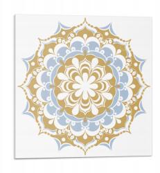Wallfluent Vinil Csempe Grafikával Fürdőszobába Virágos mandala minta 9 db 30x30 cm (010310410010000283119)