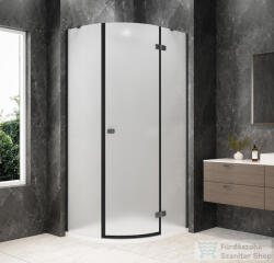 SAPHO GLOBE GUN METAL íves zuhanykabin 900x800 mm, jobbos, matt üveg (GB2980MRGM) (GB2980MRGM)