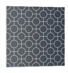 Wallfluent Fali csempe öntapadós Vinyl Geometrikus minta kerekek és vonalak 9x30x30 (010310410010000033379)