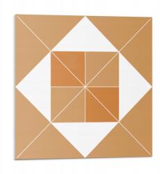 Wallfluent Öntapadós Vinil Csempe Nyomtatott Geometria 9x30x30-as méretben (010310410010000283098)