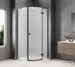 SAPHO GLOBE BLACK íves zuhanykabin 800x800 mm, jobbos, matt üveg (GB2680MRB) (GB2680MRB)