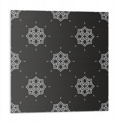 Wallfluent Öntapadós csempék Pvc Étkező Grafikával Virágmintás háttér 9x30x30 (010310410010000033563)