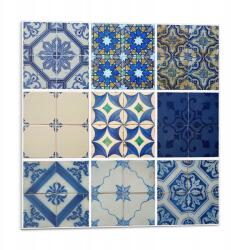 Wallfluent Falicsempe öntapadós Vinyl Kerámia csempe minták 9 db 30x30 cm (010310410010000276174)