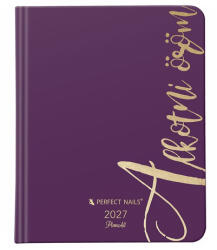 Planall Határidőnapló PLANALL New Classic B/5 heti családi tervező Perfect nails aura 2027 (7540220009) - robbitairodaszer