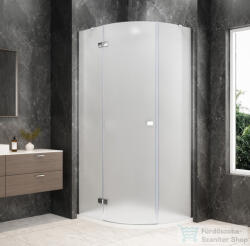 SAPHO GLOBE CHROME íves zuhanykabin 1000x1000 mm, balos, matt üveg (GB2610MLC) (GB2610MLC)