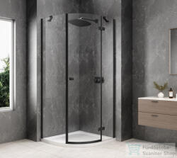 SAPHO GLOBE BLACK íves zuhanykabin 900x900 mm, jobbos, transzparent üveg (GB2690RB) (GB2690RB)