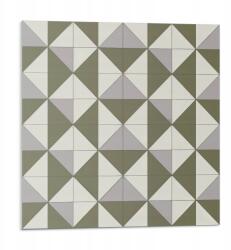 Wallfluent Vinil Csempe Nyomtatott Geometriai háromszög mintával 9 db 30x30 cm (010310410010000282904)
