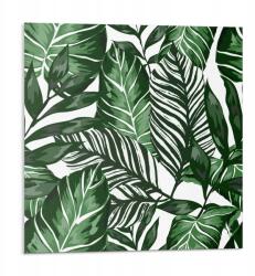 Wallfluent Dekoratív Vinil Csempe Padló Trópusi levelek mintás 9x30x30 (010310410010000027842)
