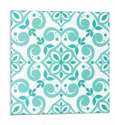 Wallfluent Dekoratív Vinil Fali Csempe Stílusos Növényi Minta 9 db 30x30 cm (010310410010000276187)
