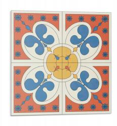 Wallfluent Vinil öntapadós bélés nyomott mintával Stílusos virágmintás 9x30x30 (010310410010000283118)
