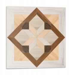 Wallfluent Vinil öntapadós csempe geometrikus mintás négyzet 9 db 30x30 cm (010310410010000283195)