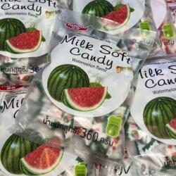 Tajlandia Nuoqi Thai Chewy Candy Watermelon - Tejes Puha Cukorka Görögdinnye, 360g