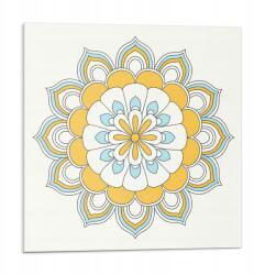 Wallfluent Dekoratív Vinil Fali Csempe Virágos mandala mintás 9 db 30x30 cm (010310410010000282958)