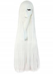 Korbi Női Paróka Haj Hosszú 100cm Fehér Anime Manga Cosplay Jelmez W29 (W29)