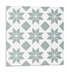 Wallfluent Vinil öntapadós csempe Geometrikus virágminták 9 db 30x30 cm (010310410010000057113)