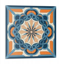 Wallfluent Fali Pvc csempe öntapadós mandala minta virág motívummal 9x30x30 (010310410010000282987)