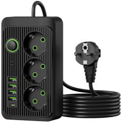  Prelungitor K907I Prelungitor: 3 prize, USB, Type-C