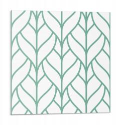 Wallfluent Dekoratív Vinil Fali Csempe Levél Mintás Szimmetria 9 db 30x30 cm (010310410010000033521)
