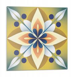 Wallfluent Dekoratív Vinil Fali Csempe Virágos mandala mintás 9 db 30x30 cm (010310410010000283087)