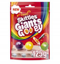 Skittles Nagy Cukorka Gyümölcsös Drazsé Színes Skittles Giants Gooey Fruits 125g