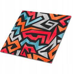 Dywanomat Dekoratív Vinil Csempe Öntapadós Absztrakt graffiti. 9x30x30 cm (010310410010000020861)