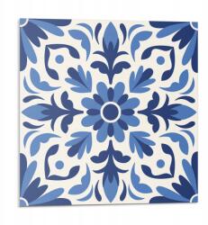 Wallfluent Dekoratív Vinil Fali Csempe Virágmintás Levélekkel 9 db 30x30 cm (010310410010000283272)