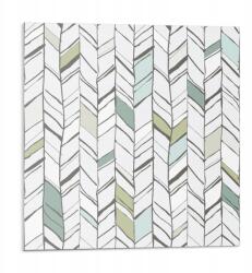 Wallfluent Öntapadós csempe Pvc Étkezőbe Levél mintás csíkos 9x30x30 (010310410010000057209)