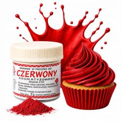  Élelmiszerfesték por piros torta, sütemény, fagylalt színezék (BARWNIK SPOŻYWCZY czerwony 2.0)