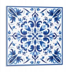 Wallfluent Fali Pvc csempe öntapadós virágmintás szimmetria 9 db 30x30 cm (010310410010000276757)