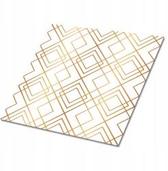 Dywanomat Öntapadós Csempe Grafikával Előszobába Vinil Arany vonalak 9x30x30 cm (010310410010000020982)