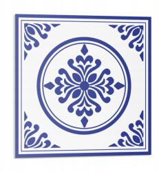 Wallfluent Fali Pvc csempe öntapadós mintás kör és virág 9 db 30x30 cm (010310410010000283298)