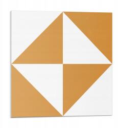Wallfluent Vinil csempe öntapadós geometrikus háromszögek négyzetekben 9x30x30 (010310410010000282953)