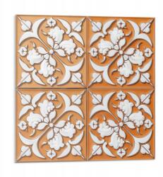 Wallfluent Fali Pvc csempe öntapadós virág motívumokkal 9 db 30x30 cm (010310410010000283117)