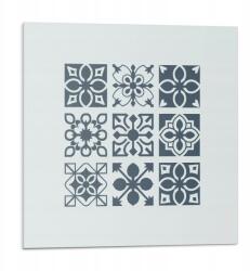 Wallfluent Vinil Padlólapok Geometriai minták négyzetekben 9 db 30x30 cm (010310410010000282962)