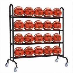 Molten Pachet 20 mingi baschet Molten B7G2000, marime 7, aprobate FIBA, cauciuc + stativ mobil mingi (20XB7G2000+1010475)