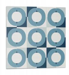 Wallfluent Falicsempe Pvc grafikával Körgeometria 9 db-os 30x30 cm (010310410010000283018)