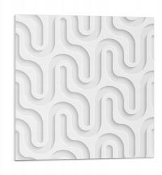 Wallfluent Esztétikus Vinil Fali Csempe Nyomtatott Hullámok 3D rétegekben 9x30x30 (010310410010000276171)