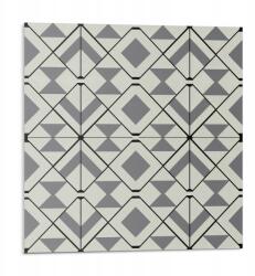 Wallfluent Fali Pvc csempe öntapadós geometrikus rombusz mintás 9 db 30x30 cm (010310410010000282972)