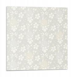 Wallfluent Dekoratív Vinil Padló Csempe Virágmintás háttér 9 db 30x30 cm (010310410010000033466)